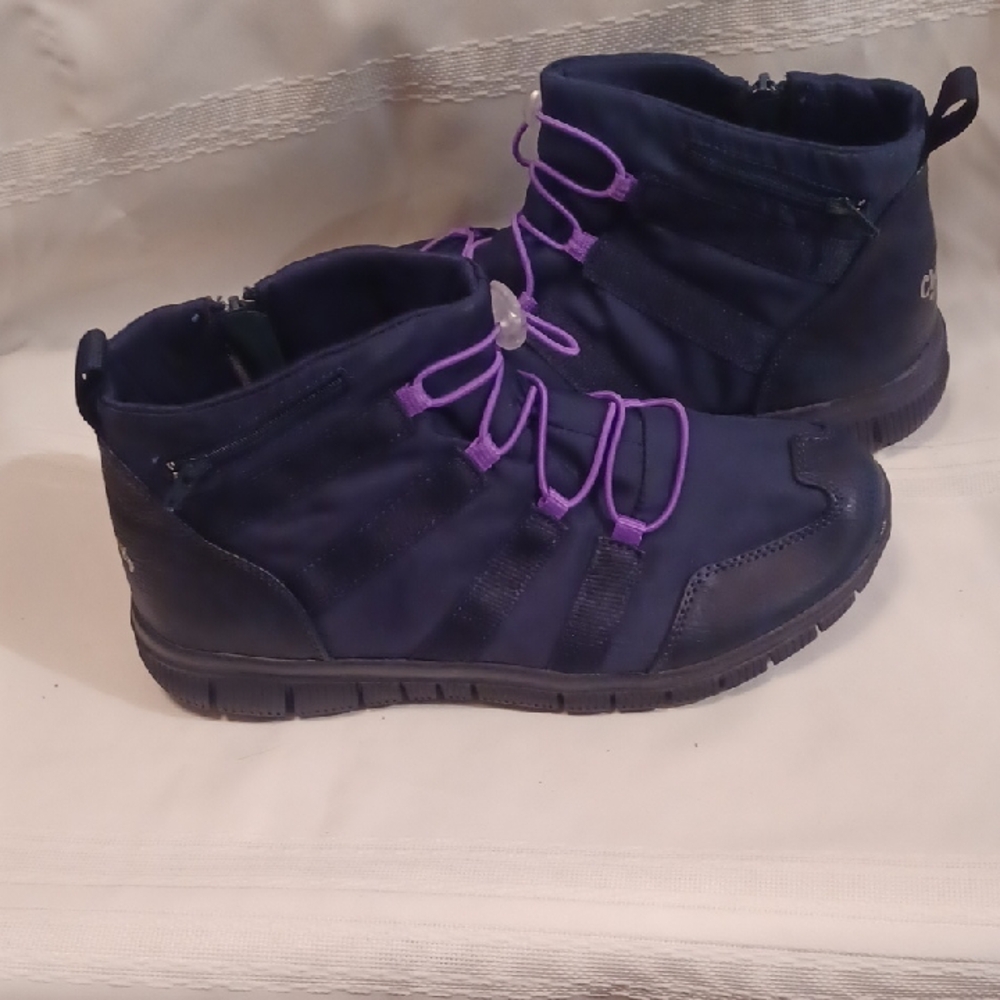 NWOT Cheeks Fit Body Women's Navy Blue High-Top Boots